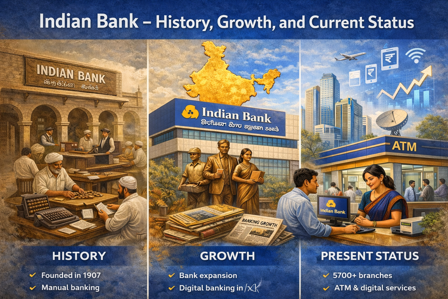 Indian Bank history, present status and current developments